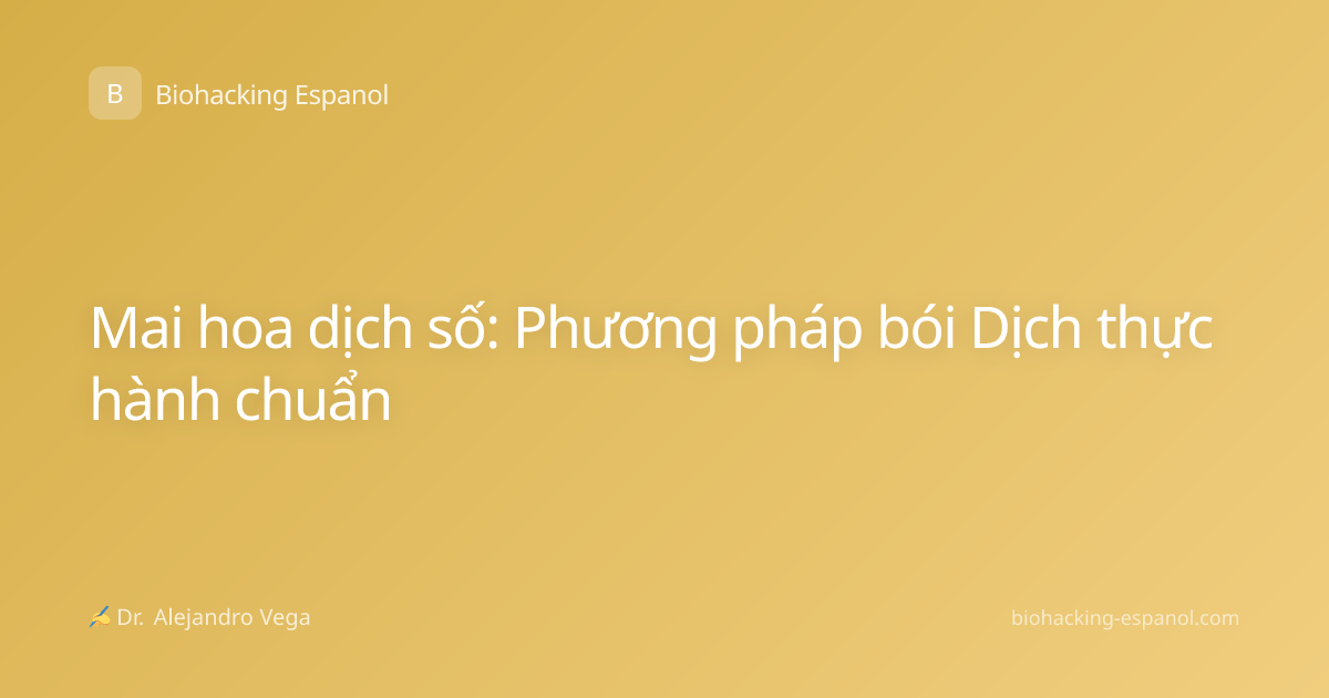 Mai hoa dịch số: Phương pháp bói Dịch thực hành chuẩn